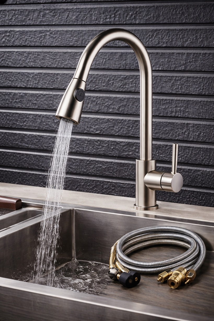 Specification-grade kitchen faucets